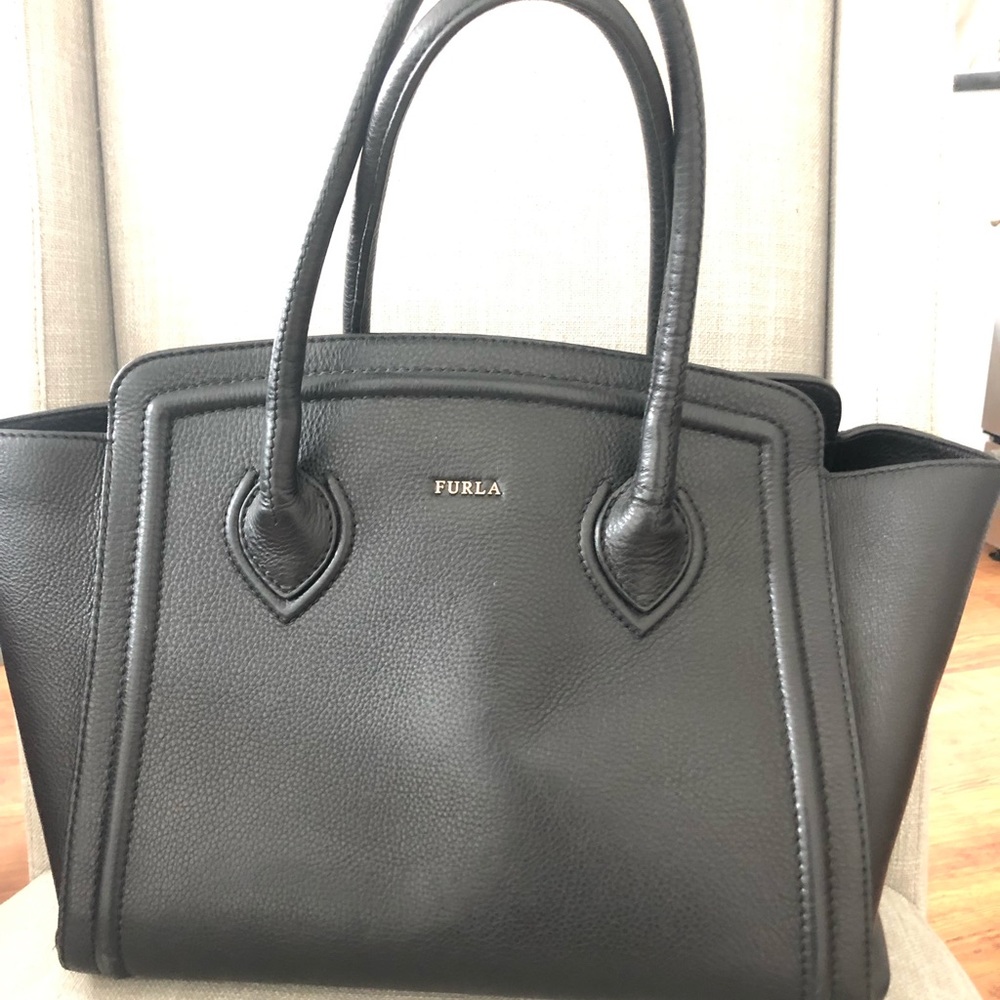 Black Furla Tote